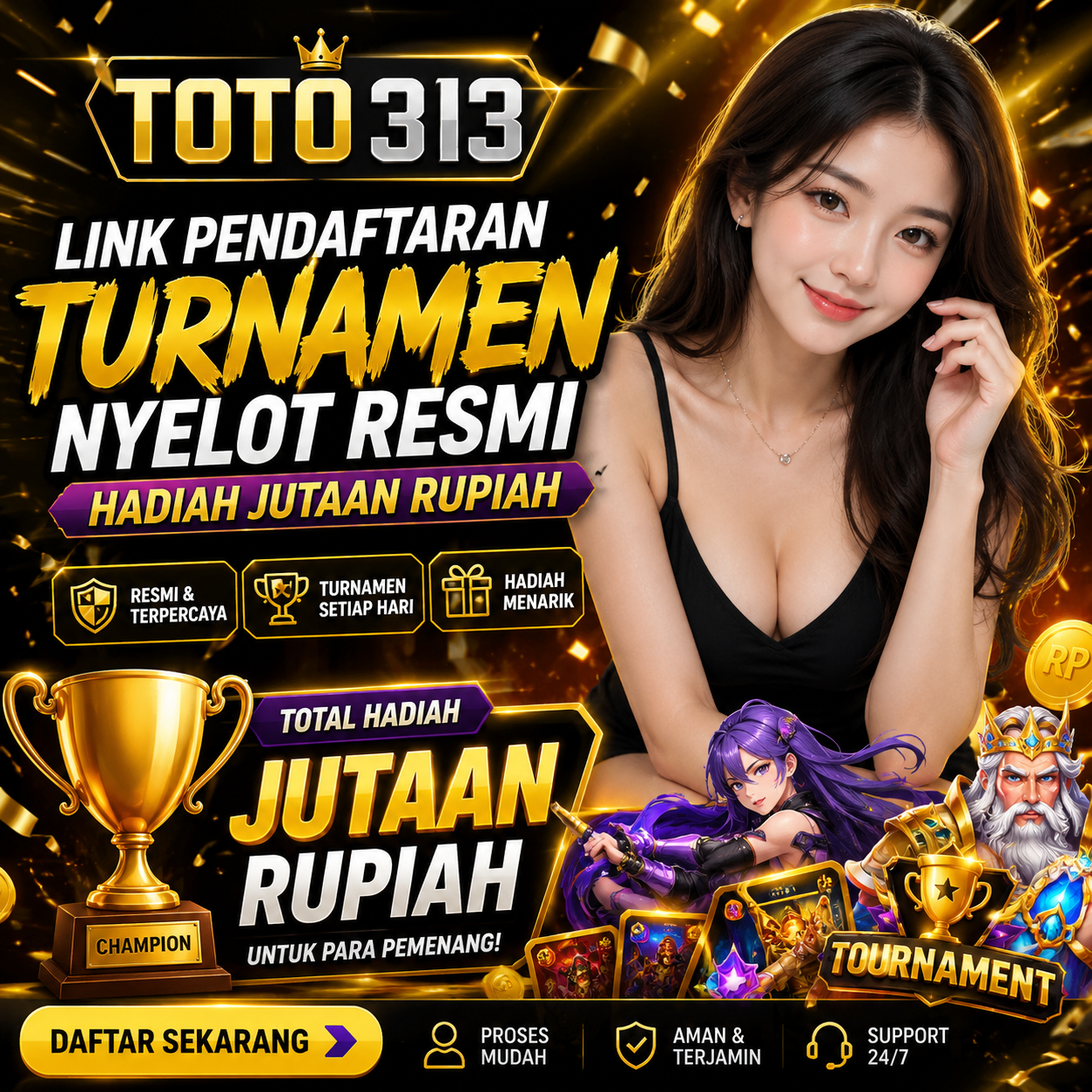 TOTO313 - Link Pendaftaran Turnamen Nyelot Resmi Hadiah Jutaan Rupiah